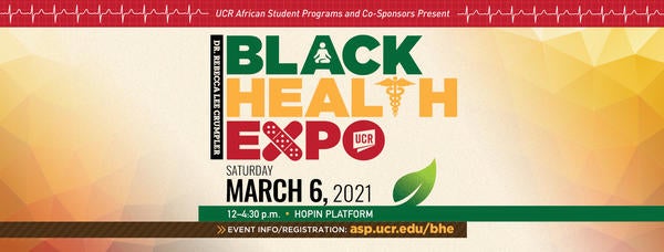 Dr. Rebecca Lee Crumper Black Health Expo, Saturday, March 5, 2021