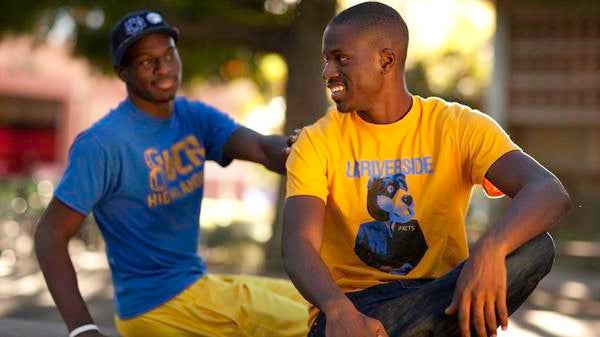 UCR ASP members sitting outdoors.