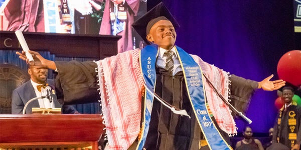 Proud graduate at ASP's Black Graduation ceremony ...